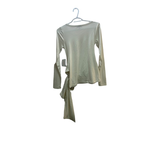 Good American wrapped waist tie around long sleeve top NWT sz 2 - Picture 5 of 5